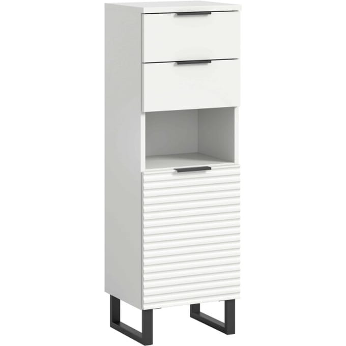 Riff staande kast wit NB - 34x35x110cm