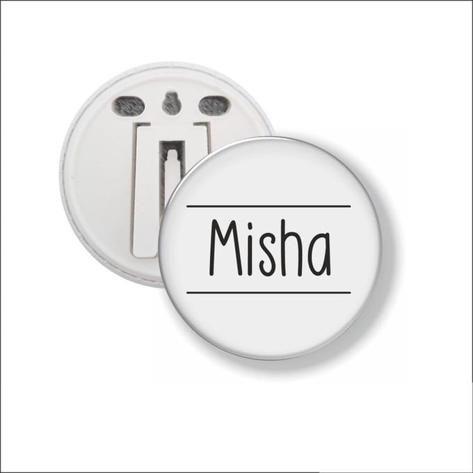 Button Met Clip 58 MM - Misha