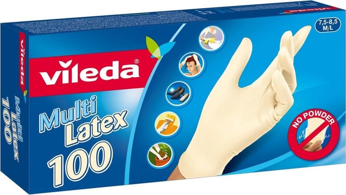 Vileda Handschoenen Multi Latex 100 st M/L