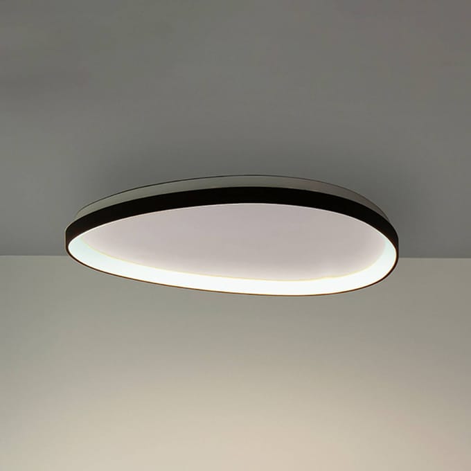 IDEAL LUX LED plafondlamp Gemini 61 zwart 3000 K DALI/PUSH