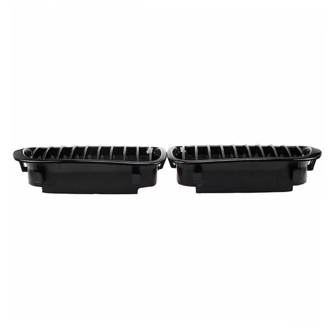 2 stuks voorbumper motorkap nieren grille race grille vervanging voor BMW 3-serie E46 4-deurs 1998-2001 black