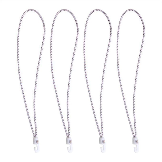Seilflechter Elastieken Met Nylon Haak – 4 Mm X 35 Cm (set Van 4)