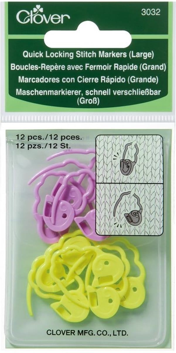 Clover Snelsluitende stekenmarkeerringen maat L