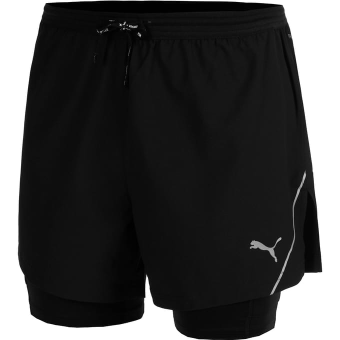 Puma Ultraweave 2in1 5in Hardloopshorts Heren-Zwart