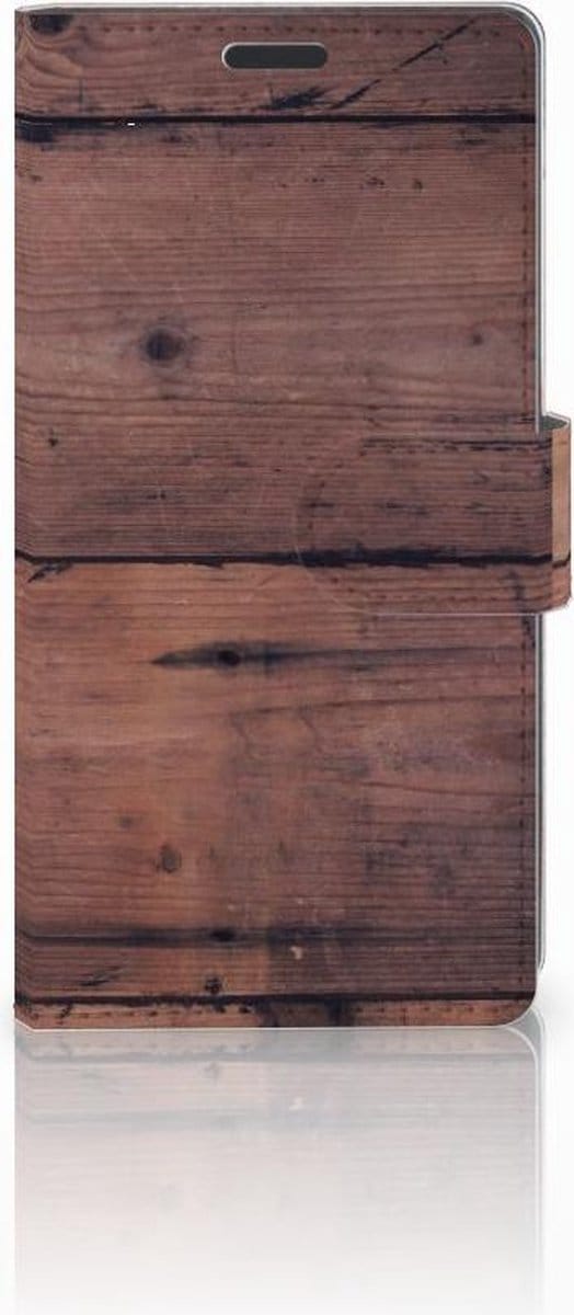 Sony Xperia Z3 Book Style Case Old Wood