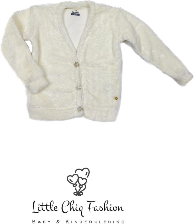 Funkle Meisjesvest Soft Fluffy – Cozy Knit – Luxe Meisjesmode