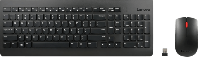 Lenovo 510 - keyboard and mouse set - US - black - Keyboard and mouse set - Engels (US international) - Zwart