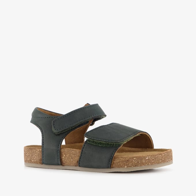 Groot leren jongens sandalen donkergroen - Maat 26
