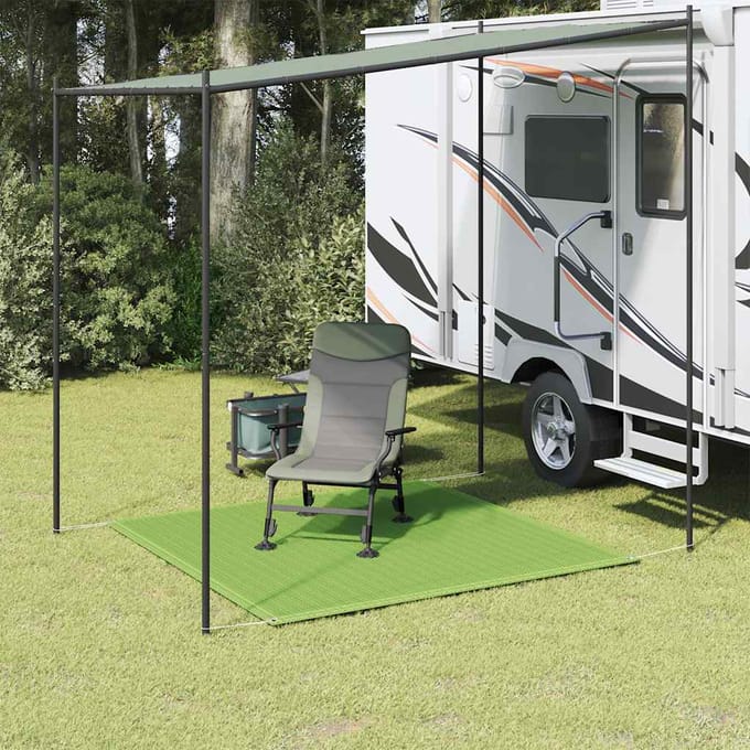 vidaXL - Tenttapijt - 250x250 - cm - HDPE - lichtgroen