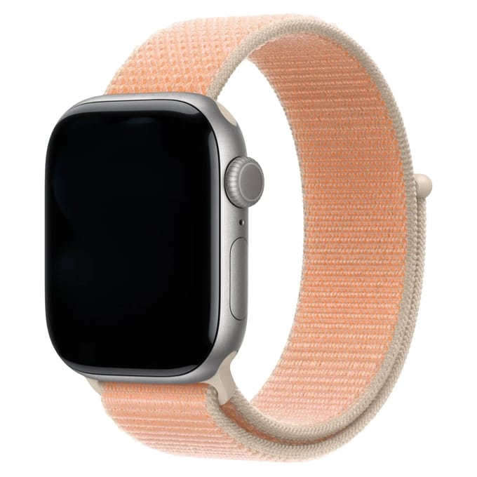 2+1 | Apple Watch Bandje Osvo - Geweven - Nylon - Cantaloupe