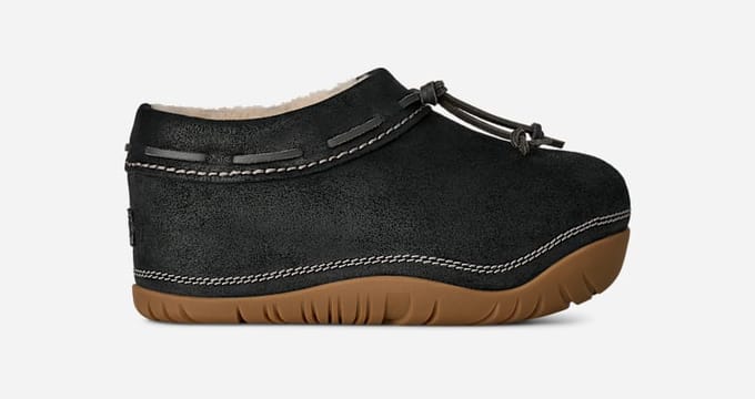 UGG® Bucked Clog in Black, Size 7, Leather