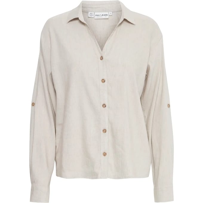 Dames blouse met lange mouwen Pulz Jeans Luca
