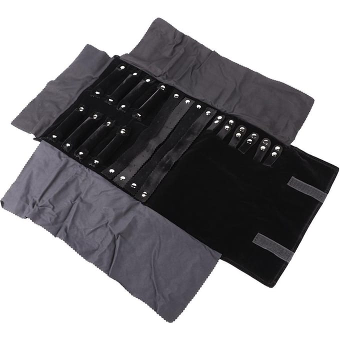 Multifunctionele Sieraden Opbergtas Oorbellen Ketting Armband Organizer Houder black