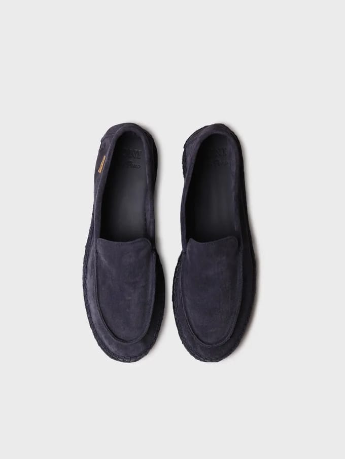 Gesloten espadrilles voor heren van suède met jute zool | MAX