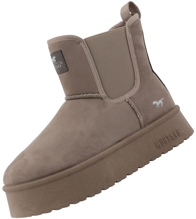 Mustang dames Chelsea laarzen gevoerd beige