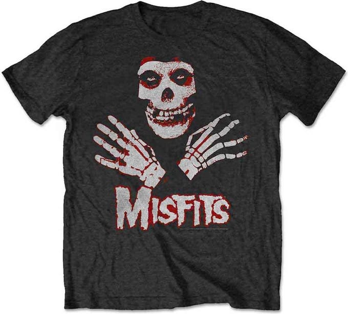 Misfits - Hands Kinder T-shirt - Kids tm 8 jaar - Zwart