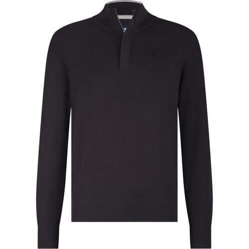 State Of Art Half Zip Trui Structuur Antraciet - Maat M - Heren - Pullovers
