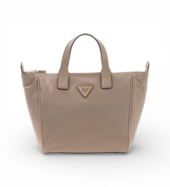 GUESS handtas schoudertas Follie Tote Taupe