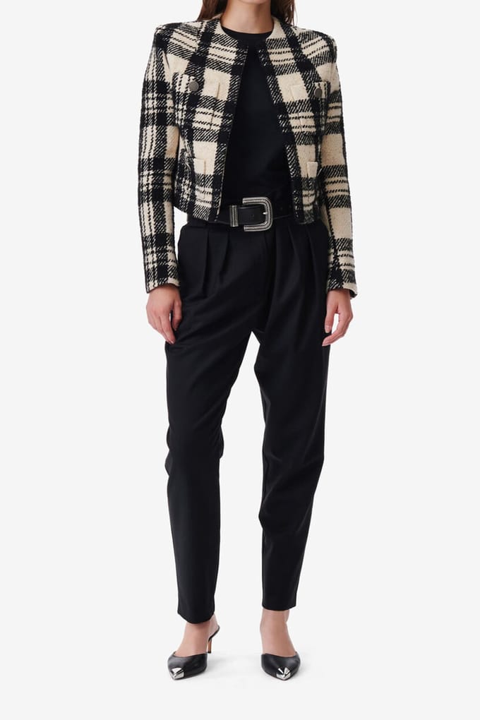 IRO Paris Xelina Jacket Ecru/black Taglia: 36 | Blazers Outlet | Donna | Marrone