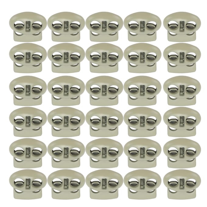 30 STUKS Metalen Koordstoppers Eindveer Stop Toggle Stoppers Roestvrij Lichtgewicht Lanyard Koord groen