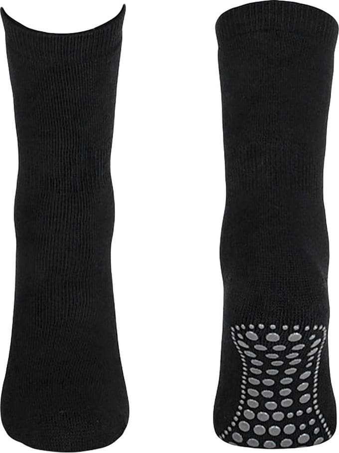 Basset unisex huissokken ABS wool zwart
