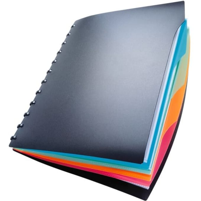 DURABLE ringmap Duralook®Style, voor A4-formaat, 20 zichtmappen, zwart