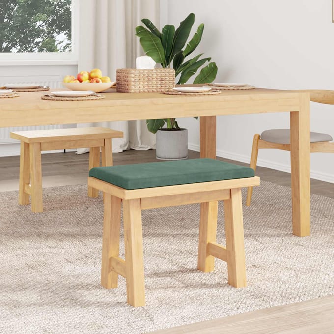 vidaXL - Bankkussen - fluweel - Zeegroen - Diepte - 35 - cm