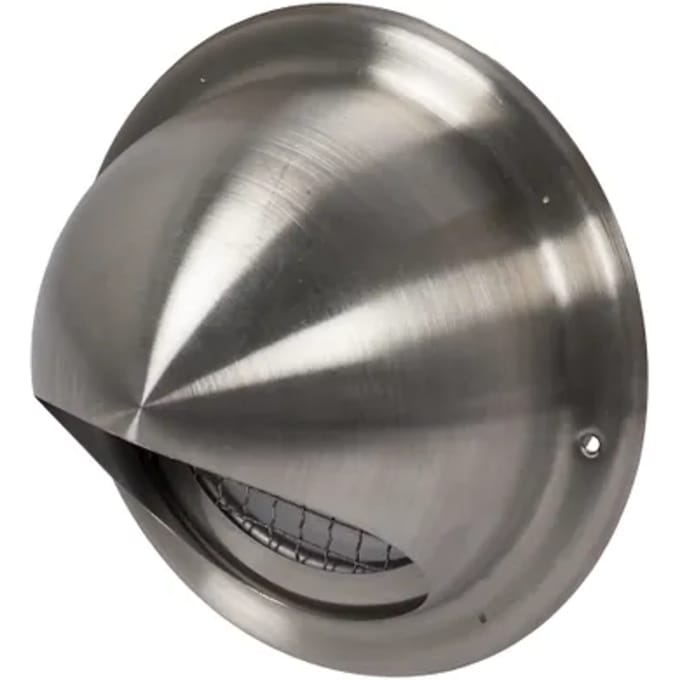 Sencys Overdrukrooster Bol Ø125mm Rvs