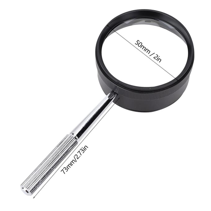 35X 50mm Draagbare Handheld Vergrootglas Vergrootglas met Handvat voor Sieraden Identificatie Lezen