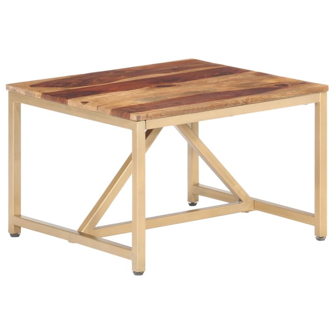 vidaXL - Bijzettafel - 60x60x40 - cm - massief - hout