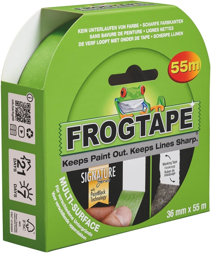Frogtape Multi-Surface schilderstape  -  36 mm. x 41,1 meter  -  Afplaktape  -  tape