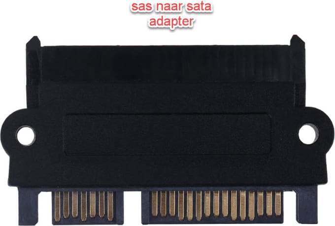 SAS naar SATA adapter 5Gbps - alleen voor SAS controller, geen SATA ondersteuning