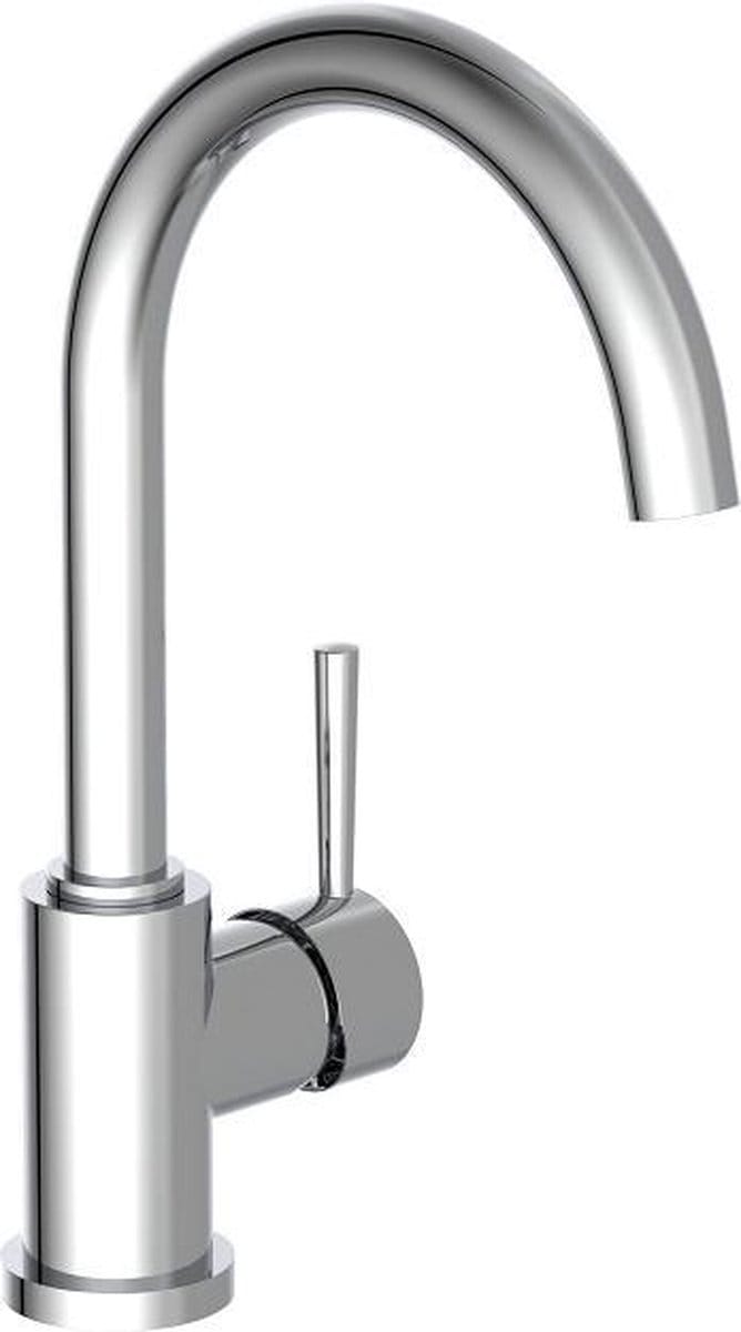 SCHÜTTE Unicorn Design Keukenkraan - Mengkraan - Hoge, Draaibare Uitloop - Zijdelingse Greep - Chroom
