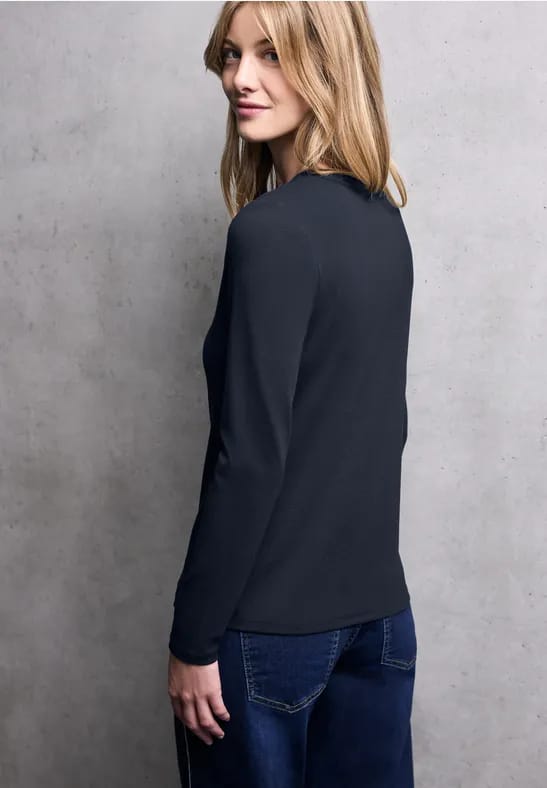 Basic shirt met lange mouwen