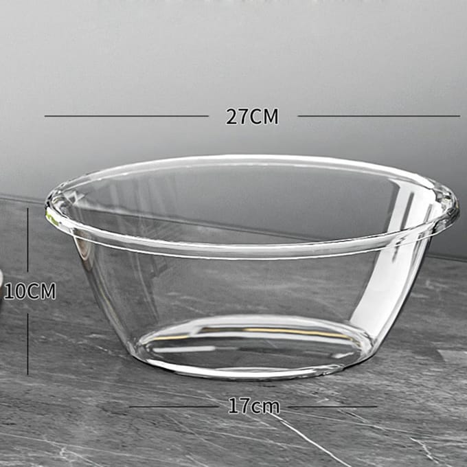 Plastic mengkom met grote capaciteit, antiaanbakkneedkom, ingrediënten, voedselbereidings- en serveercontainer Small Size white