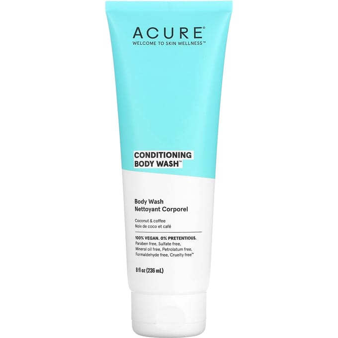 ACURE, Conditioning Body Wash, Coconut and Coffee, 8 fl oz (236 ml) blue