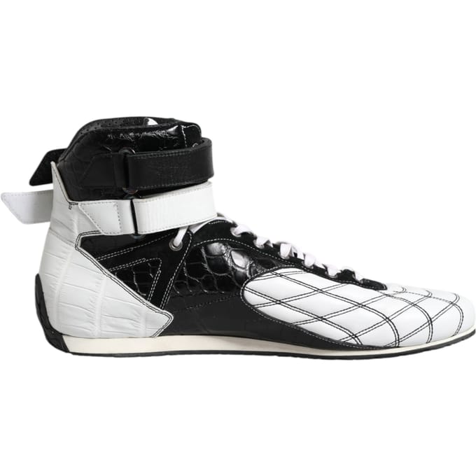 Hoge leren sneakers