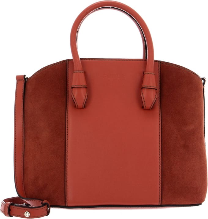 FURLA Leren Handtas Schoudertas Miastella Tote Bag Cannella Terracotta
