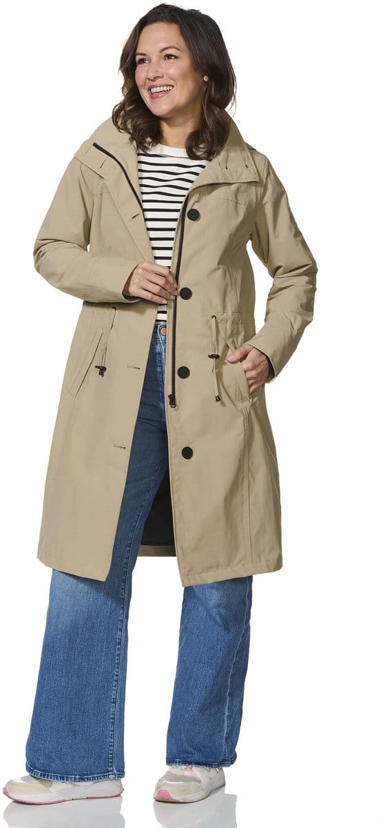 Happy Rainy Days Lange Regenjas Dames Porto Beige