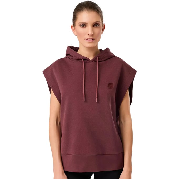 Mouwloos sweatshirt met capuchon voor dames Mandala