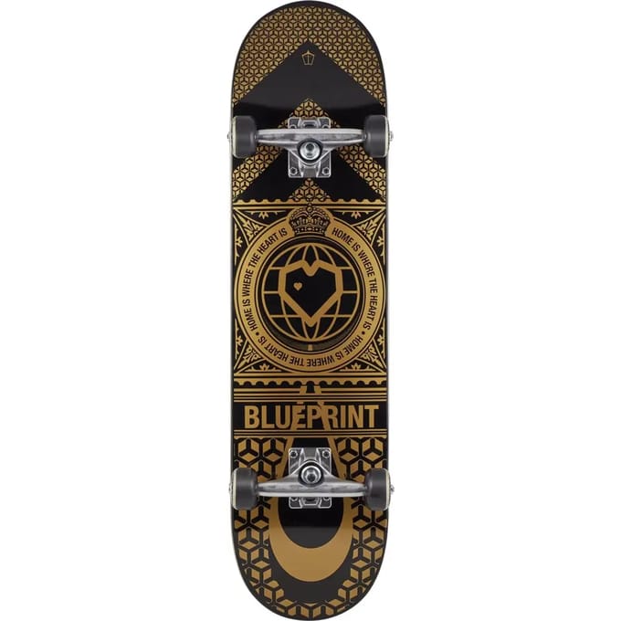Skateboard Blueprint Home Heart