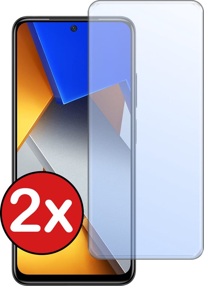 Screenprotector - 2 Stuks - Geschikt voor Xiaomi Poco M4 Pro 4G - Extra Sterk - Beschermglas - Gehard Glas - Tempered Glass - Screen Protector