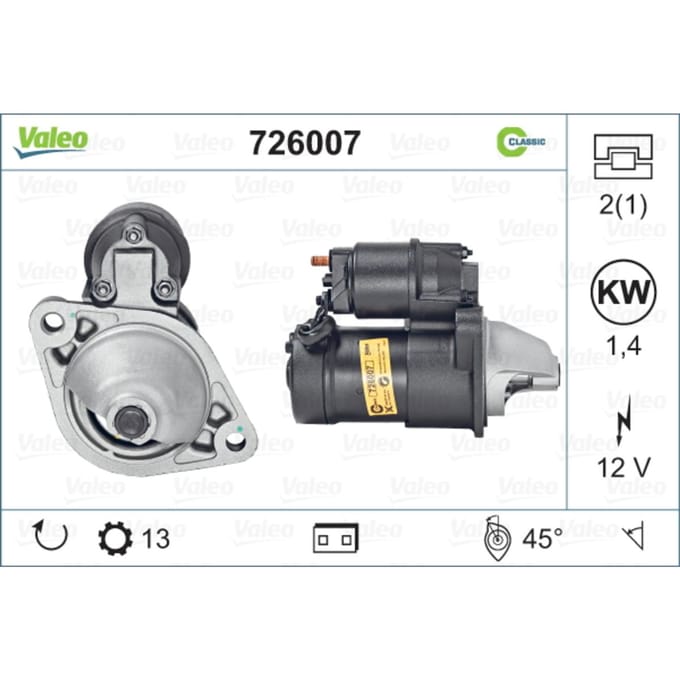 Starter VALEO 726007