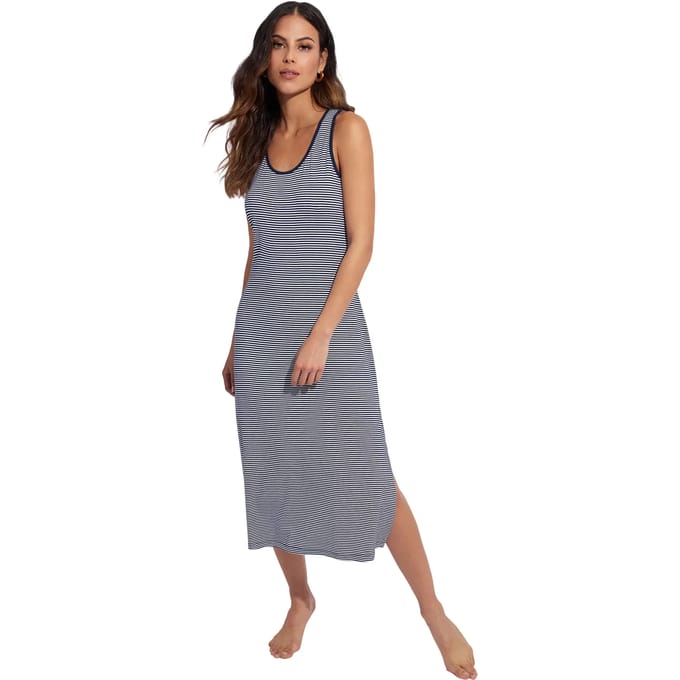 Zomerse lange jurk met racerback voor dames Selmark Complementos