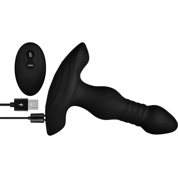 Dorcel - Deep Stormer - Stotende Buttplug Met Afstandsbediening - Zwart