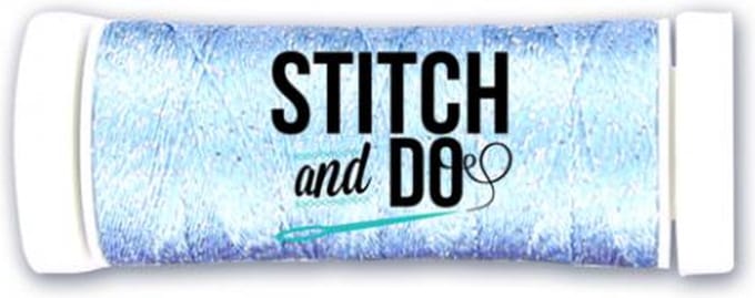 Soft Blue Sparkles Thread Stitch and Do