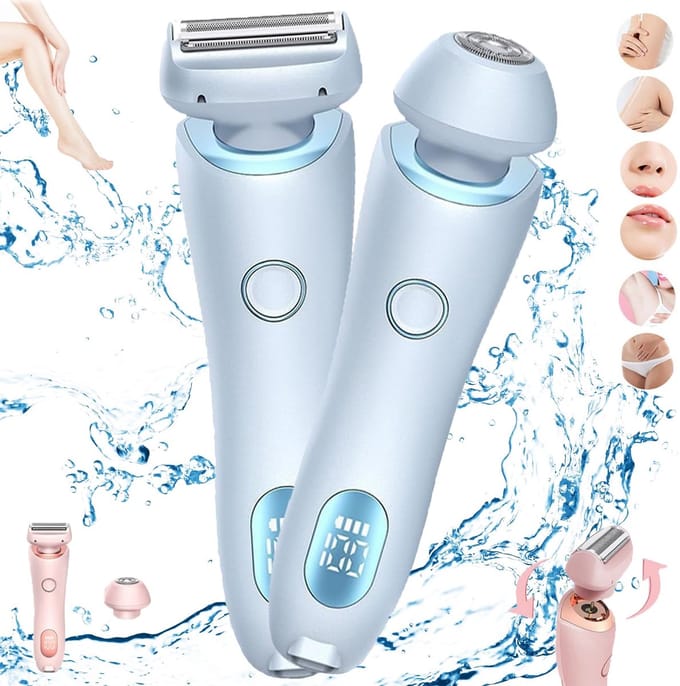 Intiemtrimmer Dames - Elektrisch Scheerapparaat - Display - USB Oplaadbaar - 800mAh - Blauw