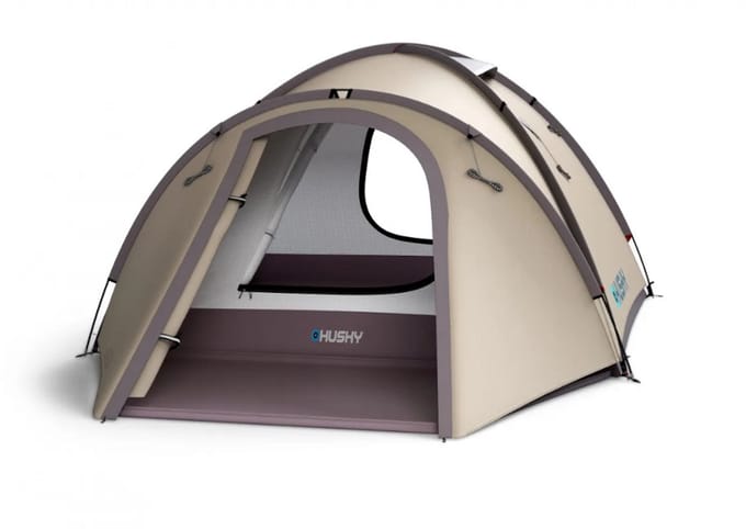 Husky Bizon 3 Plus - klassieke tent - 3 persoons - Licht Bruin