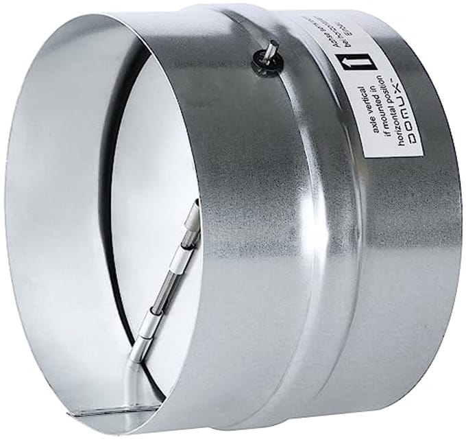 Terugslagklep 150 mm - Automatische en Stille Aansluiting voor Optimale Ventilatie
