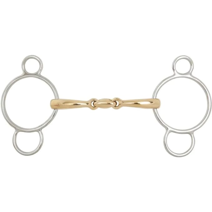 Pessoa bit voor dubbelgebroken paarden BR Equitation Soft Contact
